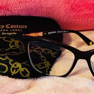 Juicy Couture Black Label Glasses with Gold Accents